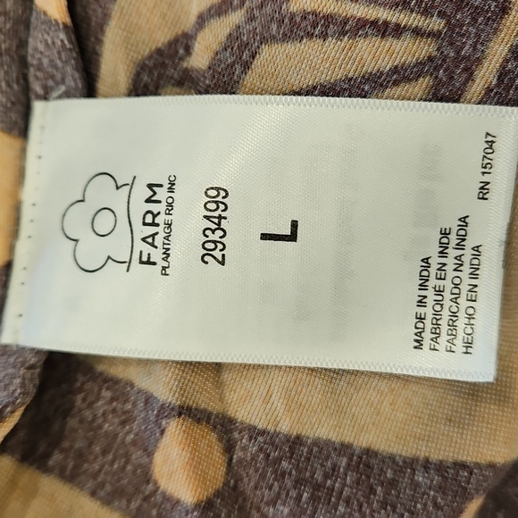 💕FARM RIO💕 Tropical Icons Kimono Robe ~ Tropical Icons Large L NWT - Picture 14 of 15